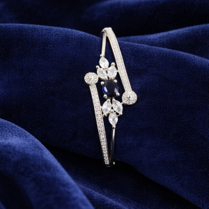 Nexli Midnight Bloom American Diamond Bracelet